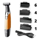 Barbeador Elétrico Prova D'água Kemei Azul