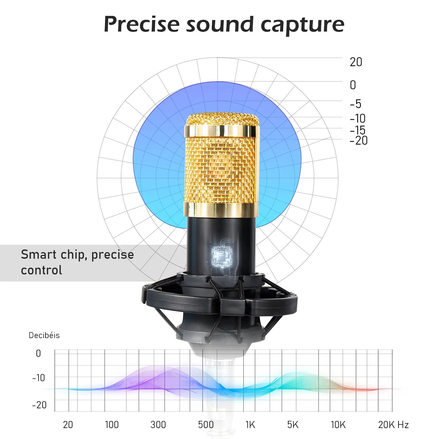 Microfone articulado de braço BM800 para PC, Brasil, eletrônicos de consumo, microfone de braço articulado, microfone USB