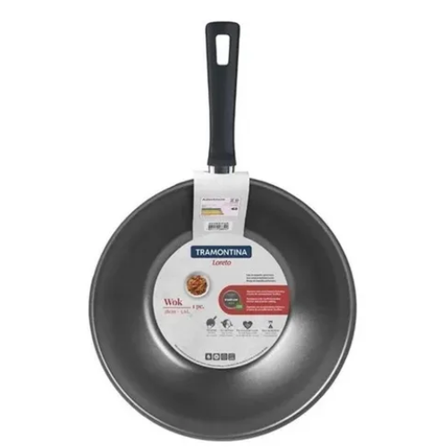 Panela Wok Tramontina de Alumínio Antiaderente